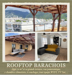Rare ! Spacieux T3 en roof-top au Barachois - 2 ch climatisées - 6 couchages - Proche aéroport
